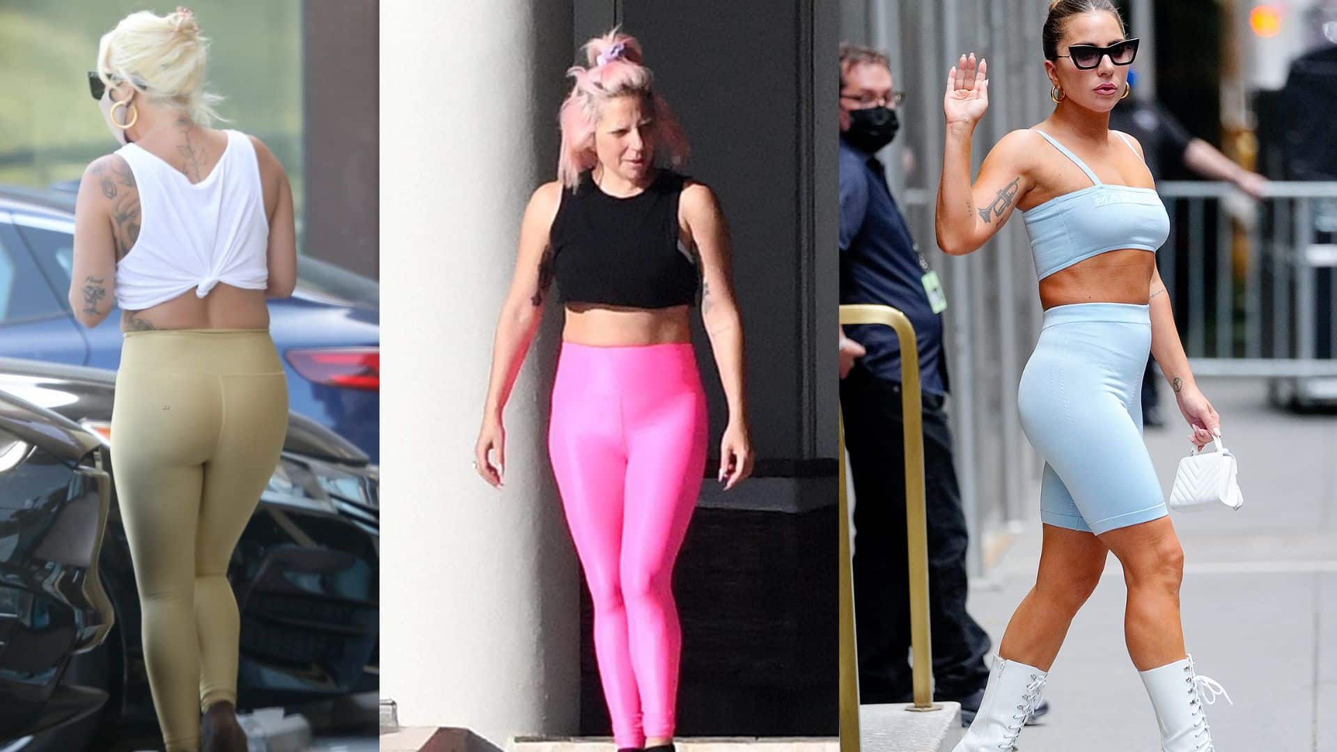 Lady Gaga looks in Hottest Yoga Pants