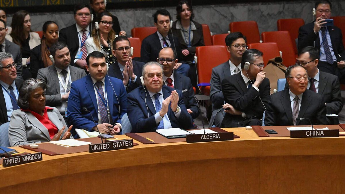 United Nations Security Council Passed a Binding Resolution For an Immediate Ceasefire In Gaza