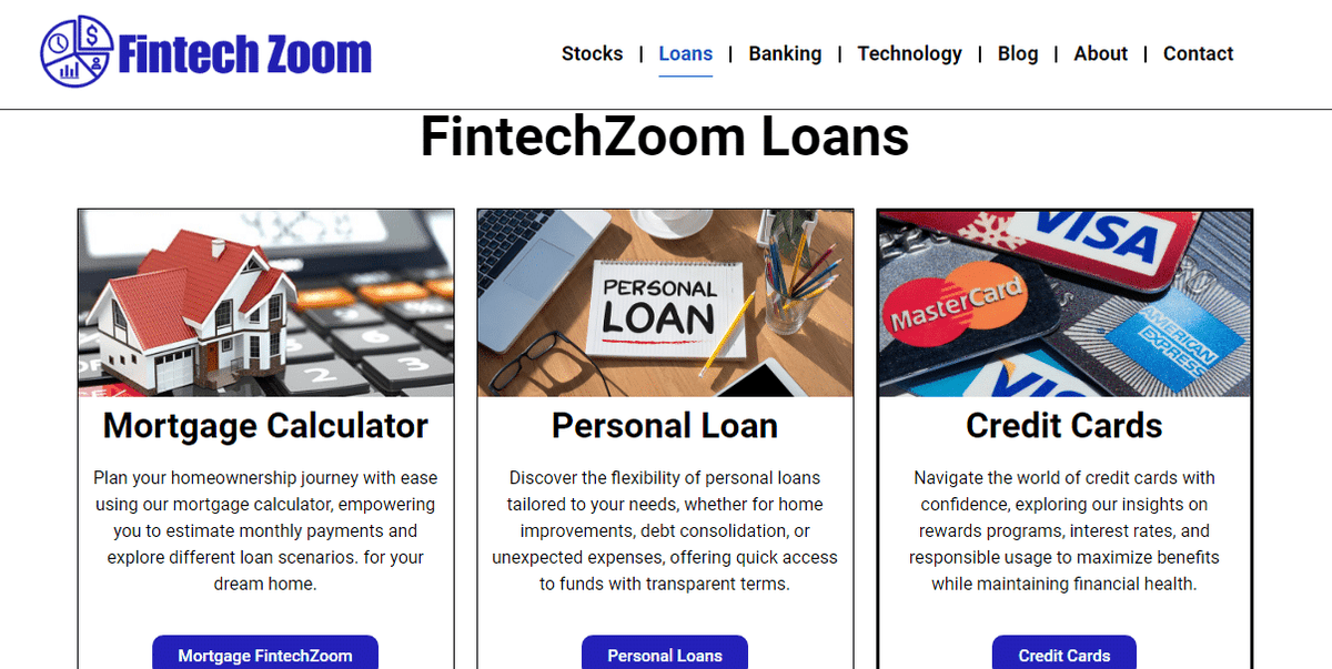 FinTechZoom Loans