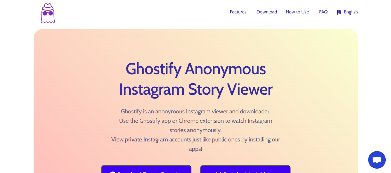 Ghostify una de las alternativas de InstaNavigation